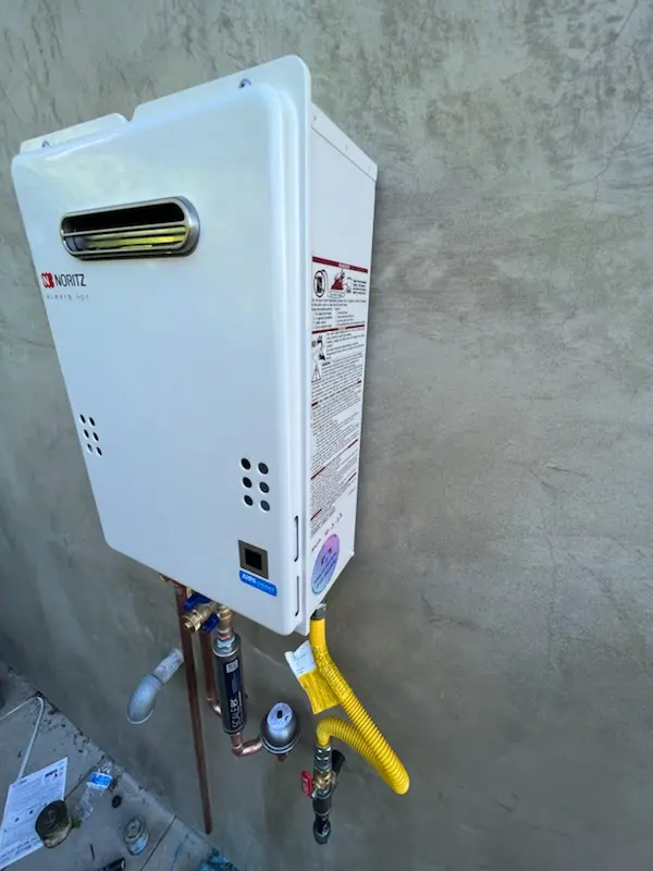 Tankless water heater installation for Bruce homes